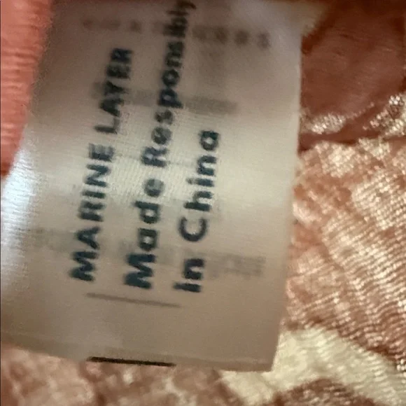 Lana Jacquard Blouse Floral Terracotta Blouse women XS gauze boho festival Y2K - Picture 8 of 9